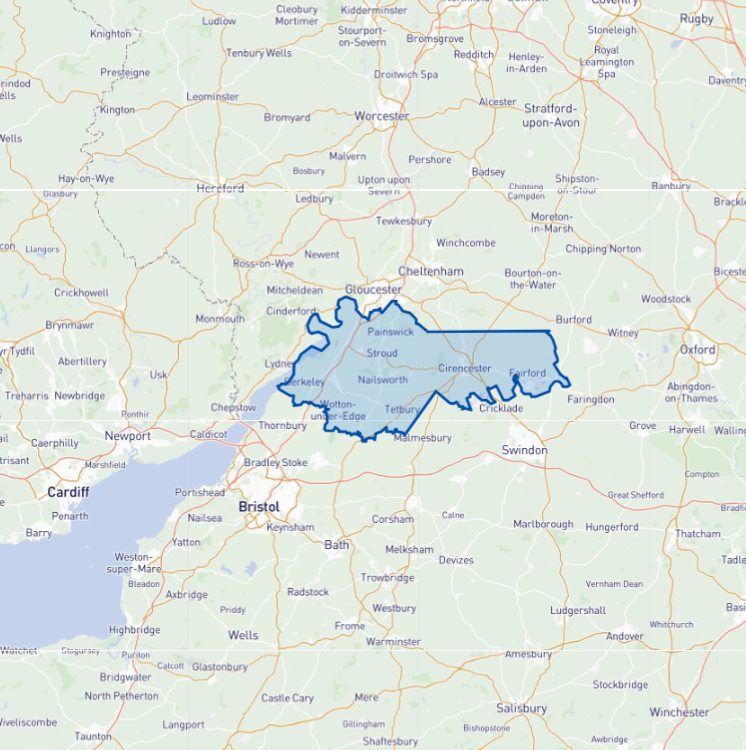 Stroud & Cirencester territory